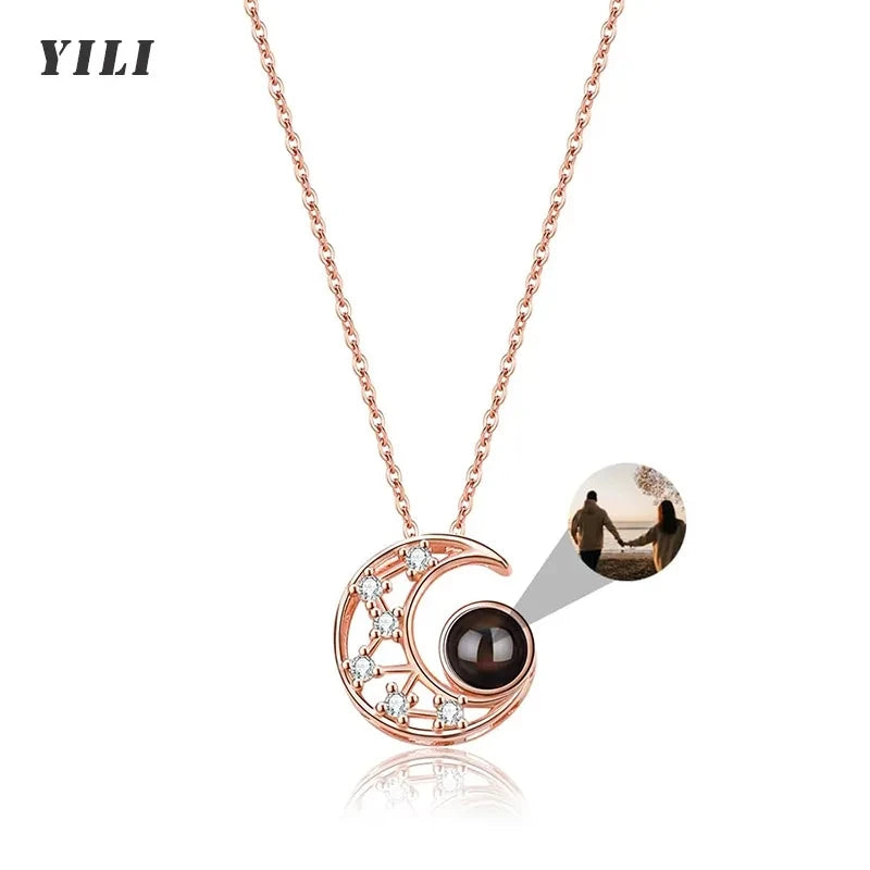 Necklace 100 Languages Personalized Heart