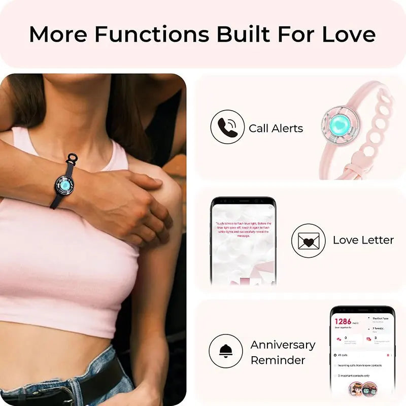 TOTWOO Smart Love Bracelets – Long Distance Touch & Vibration