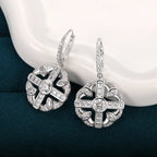 Elegant Flower Dangle Earrings – Women’s Cubic Zirconia Jewelry 2025