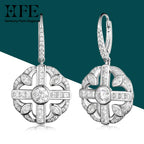 Elegant Flower Dangle Earrings – Women’s Cubic Zirconia Jewelry 2025